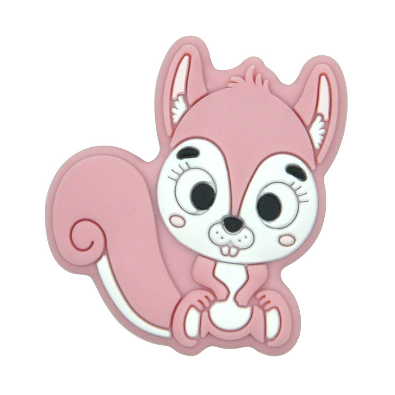 Cuentas de silicona de ardilla de 100 piezas al por mayor